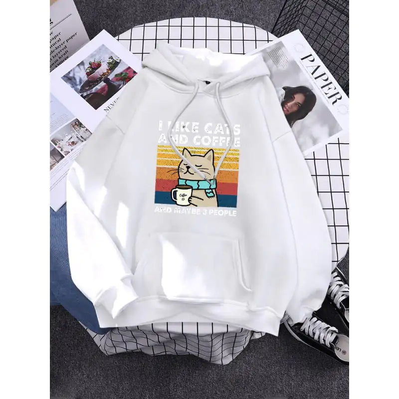 🐱☕ Sudadera “Gatos y Café” – ¡Comodidad y Estilo en Uno! 👩🦰💖