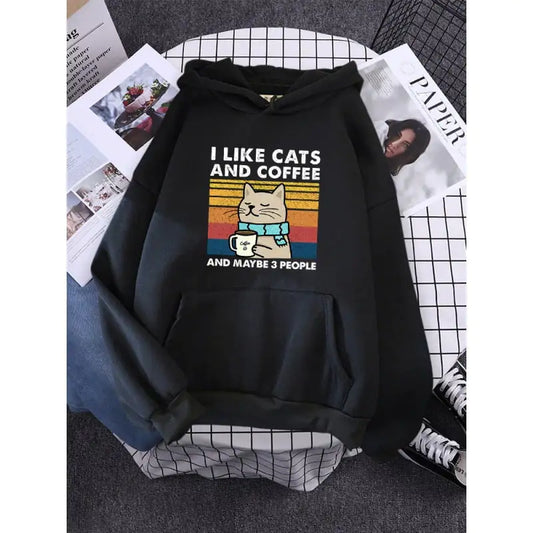 🐱☕ Sudadera “Gatos y Café” – ¡Comodidad y Estilo en Uno! 👩‍🦰💖