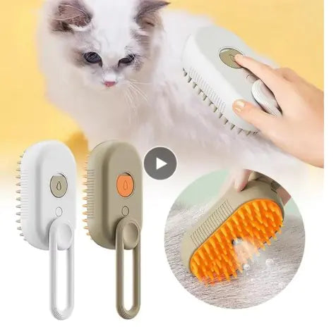 🐱✨ Cepillo a Vapor para Mascotas – Pelo Suave y Sin Enredo