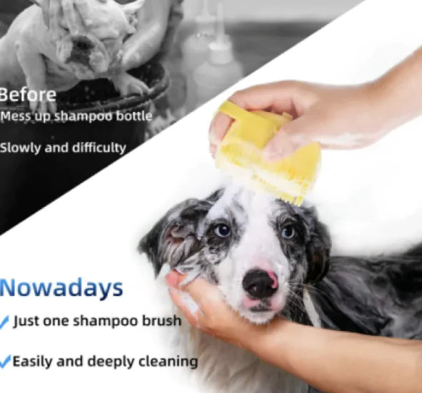Pet Shampoo Brush and Massage Comb