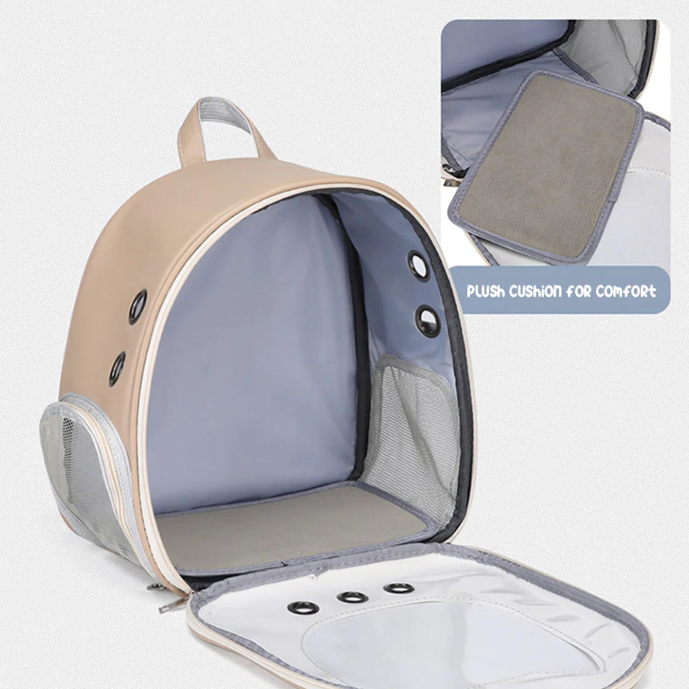 Mochila Transportadora Transparente para Gatos