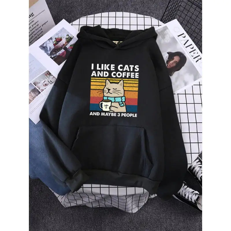 🐱☕ Sudadera “Gatos y Café” – ¡Comodidad y Estilo en Uno! 👩‍🦰💖