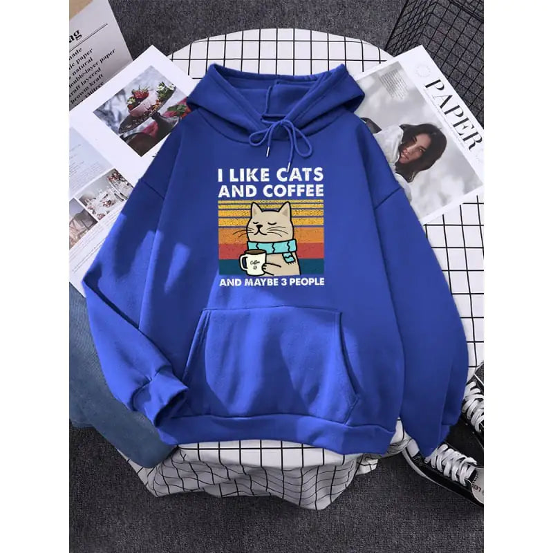 🐱☕ Sudadera “Gatos y Café” – ¡Comodidad y Estilo en Uno! 👩‍🦰💖