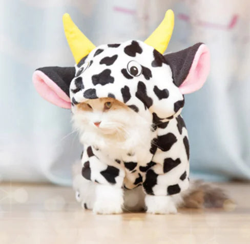 🐮🐶🐱 Disfraz para Mascotas – Estilo Vaca